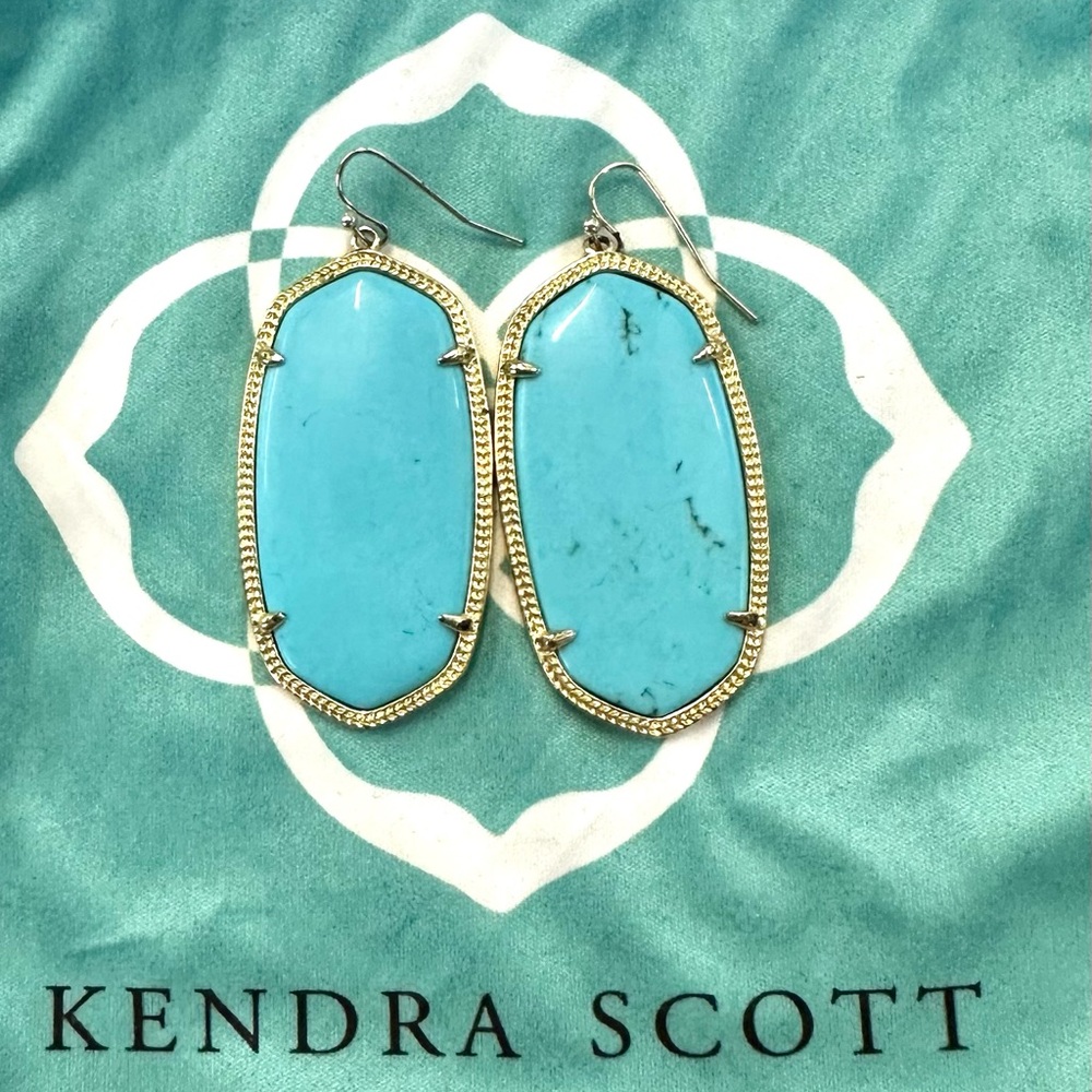 Kendra Scott Light Turquoise Danielle Earrings